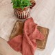 Soft linen kitchen towel 35x50 BROWN-RED